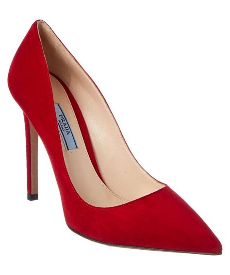 prada suede pumps blue|Prada suede pointy toe pump.